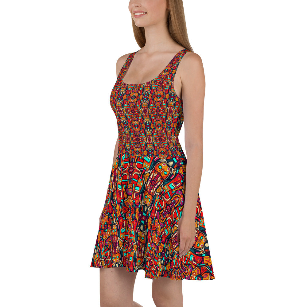 DMV 0110 Psy Artsy Skater Dress