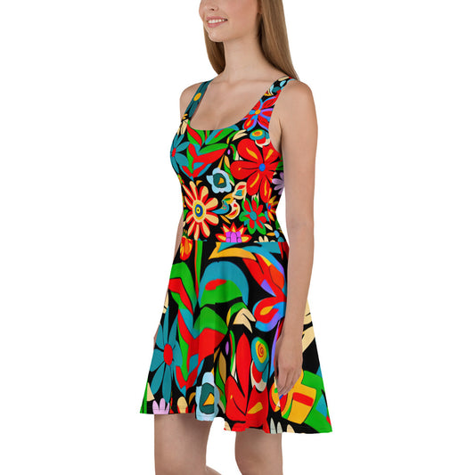 DMV 0116 Floral Skater Dress