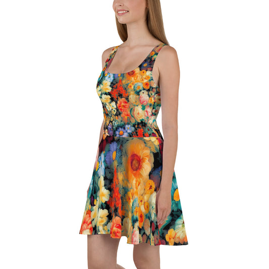 DMV 0150 Floral Skater Dress