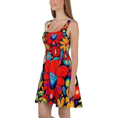 DMV 0178 Floral Skater Dress