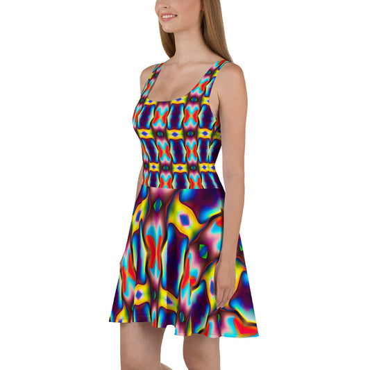 DMV 1350 Psy Artsy Skater Dress