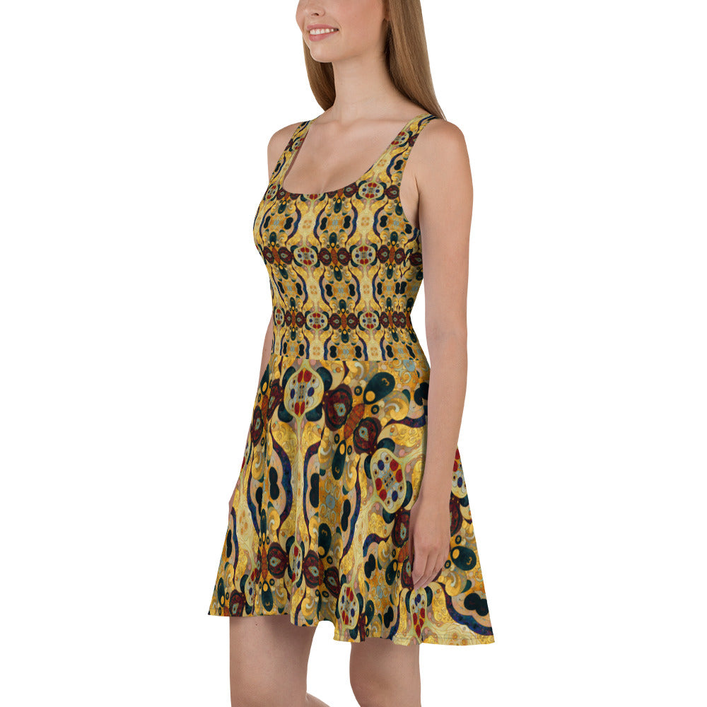 DMV 0407 Chic Boho Skater Dress