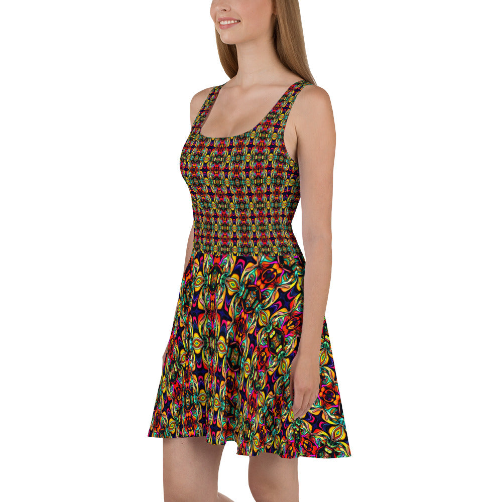 DMV 0166 Psy Artsy Skater Dress