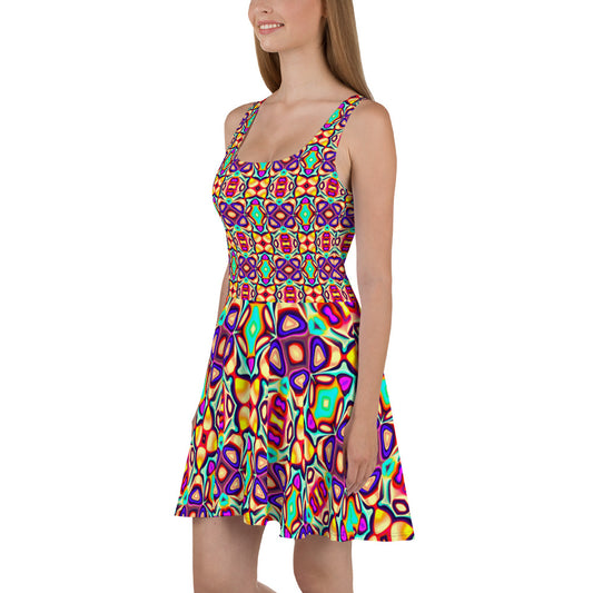 DMV 1357 Psy Artsy Skater Dress