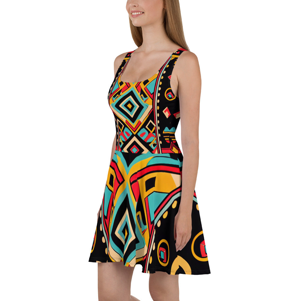 DMV 0155 Boho Skater Dress