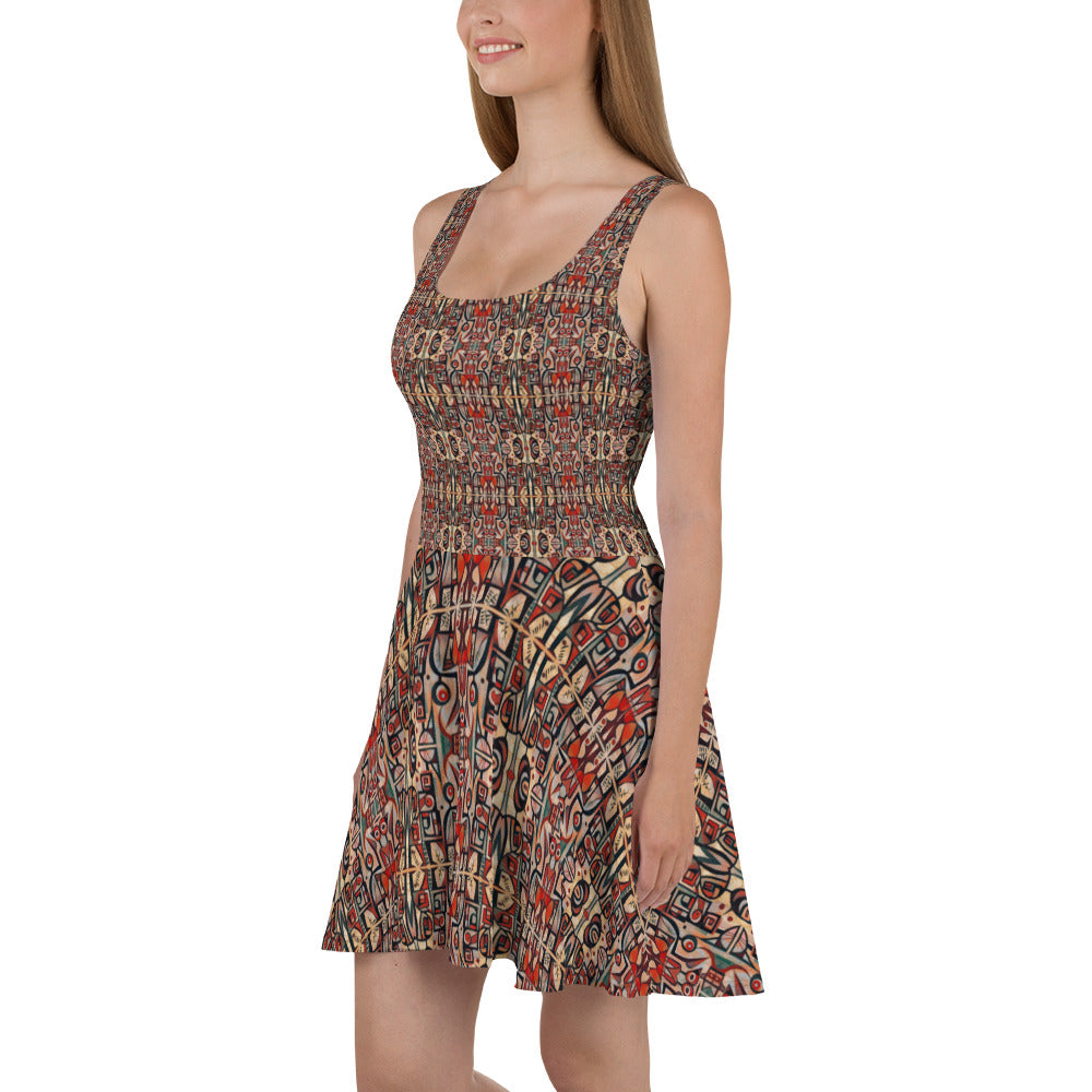 DMV 0201 Classic Boho Skater Dress