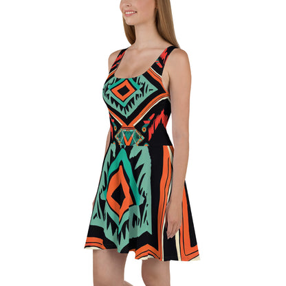 DMV 0154 Boho Skater Dress