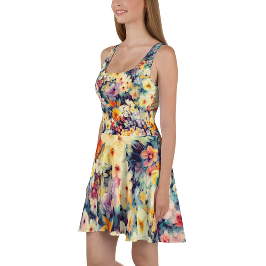 DMV 0513 Floral Skater Dress