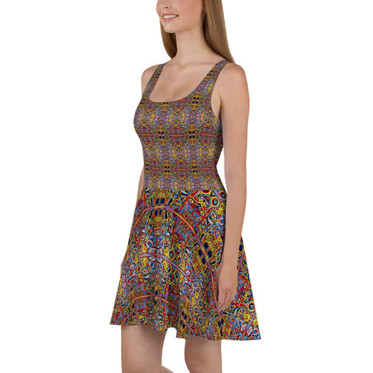 DMV 0328 Psy Artsy Skater Dress