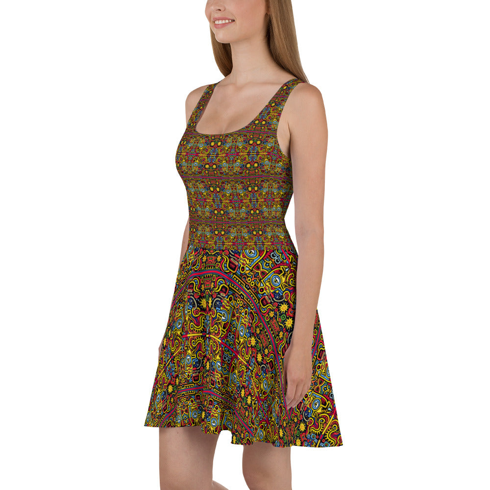 DMV 0805 Psy Artsy Skater Dress