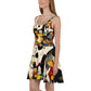 DMV 1267 Retro Art Skater Dress