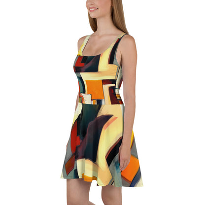 DMV 1883 Abstract Art Skater Dress