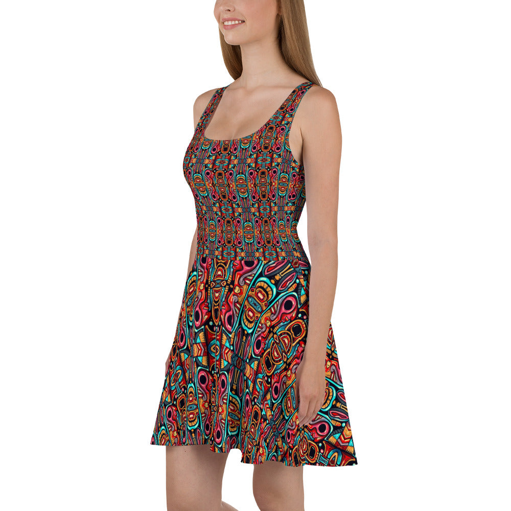 DMV 0637 Psy Artsy Skater Dress