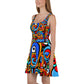 DMV 1451 Psy Art Skater Dress