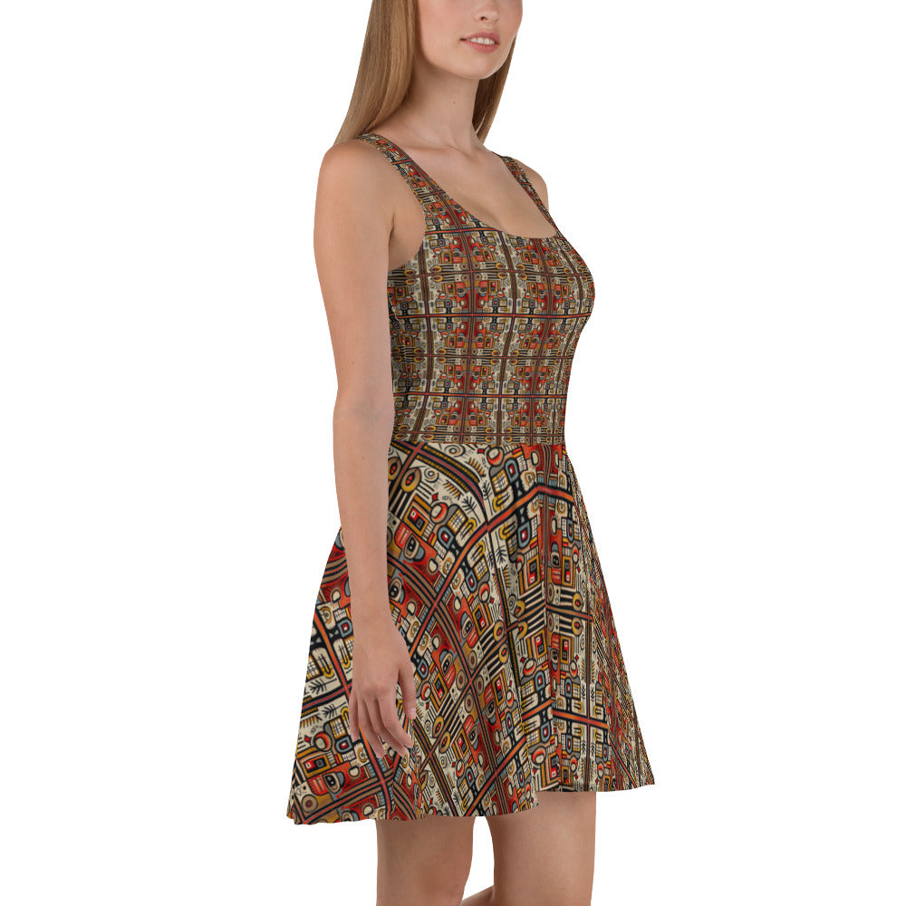 DMV 0073 Classic Boho Skater Dress