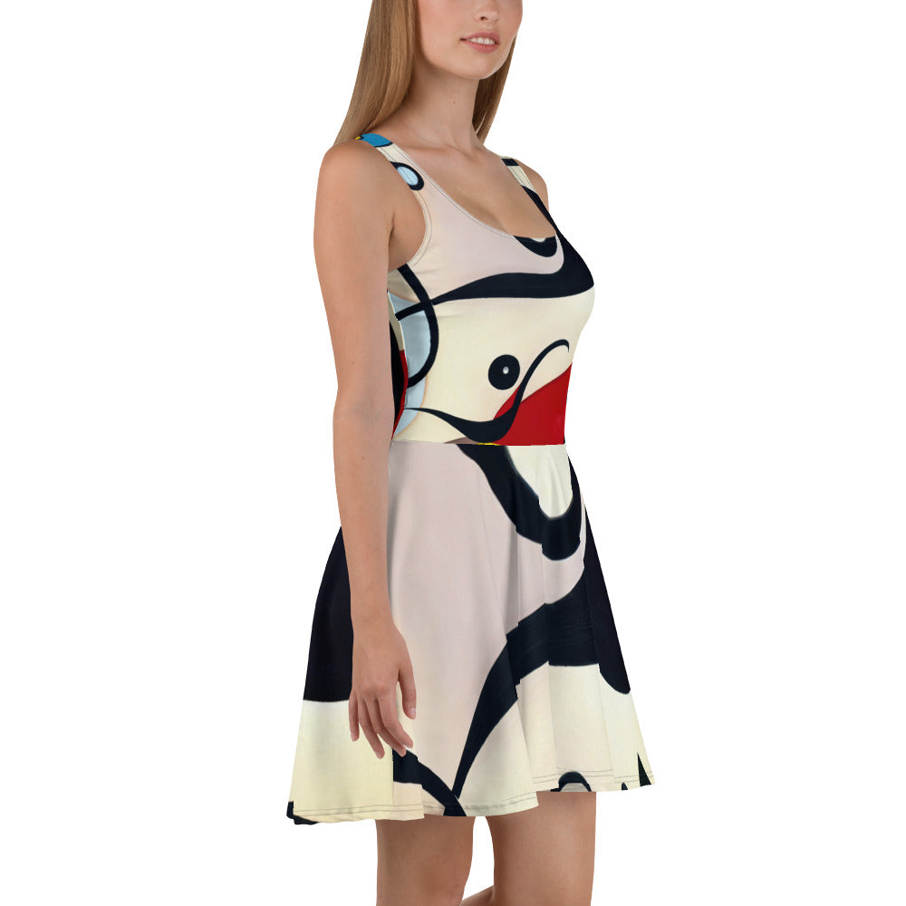 DMV 0039 Retro Art Skater Dress