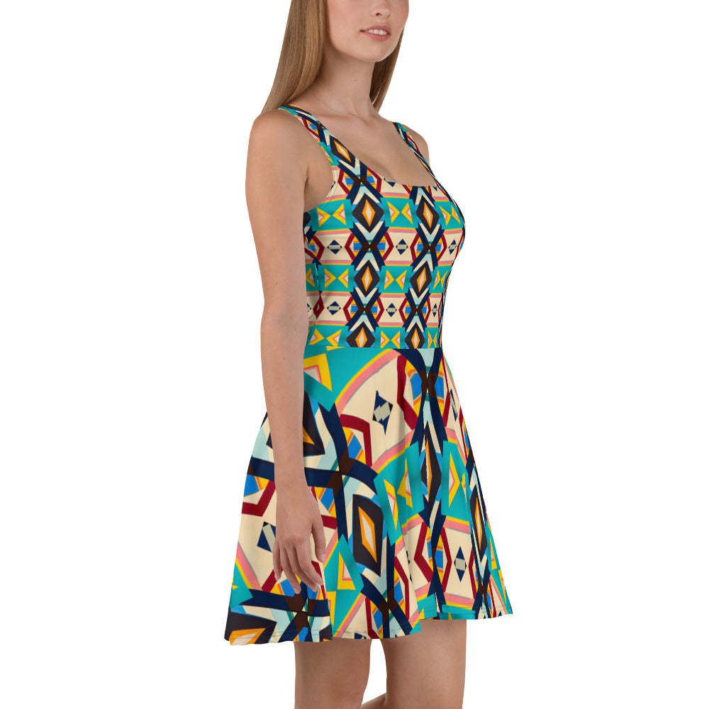 DMV 0111 Classic Boho Skater Dress