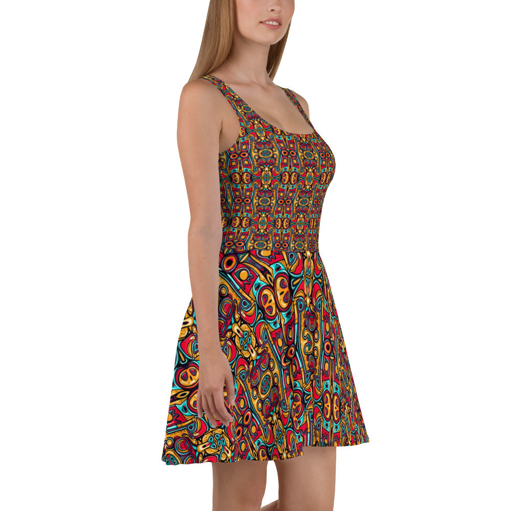 DMV 0249 Psy Artsy Skater Dress