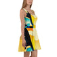 DMV 0222 Retro Art Skater Dress