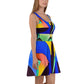 DMV 0255 Retro Art Skater Dress