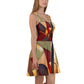 DMV 0251 Abstract Art Skater Dress