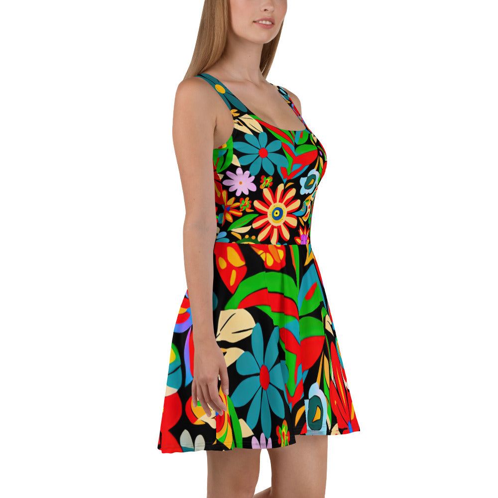 DMV 0116 Floral Skater Dress