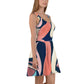 DMV 0175 Abstract Art Skater Dress