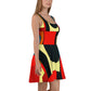 DMV 1351 Abstract Art Skater Dress