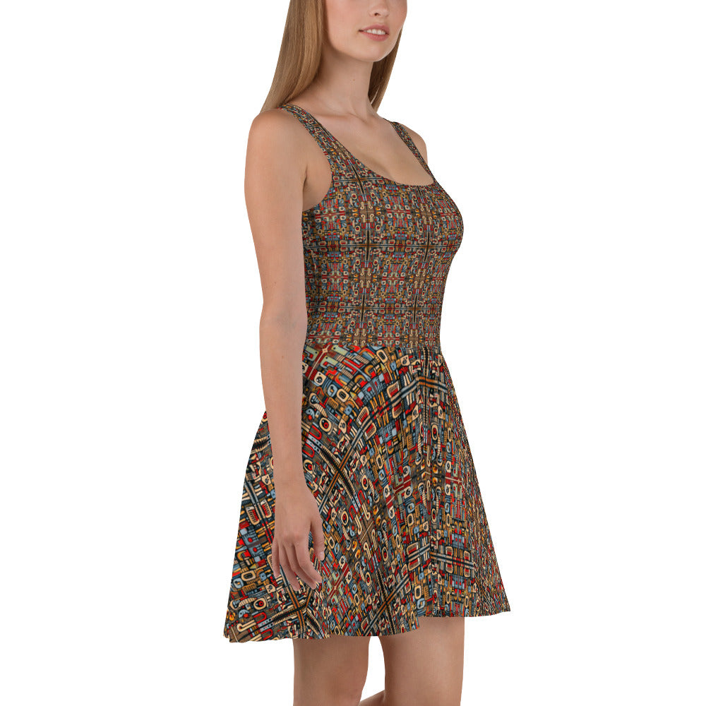 DMV 0280 Classic Boho Skater Dress