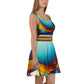 DMV 0151 Retro Art Skater Dress