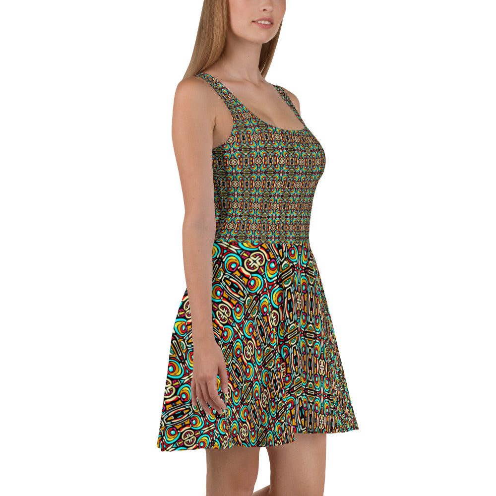 DMV 0422 Psy Artsy Skater Dress