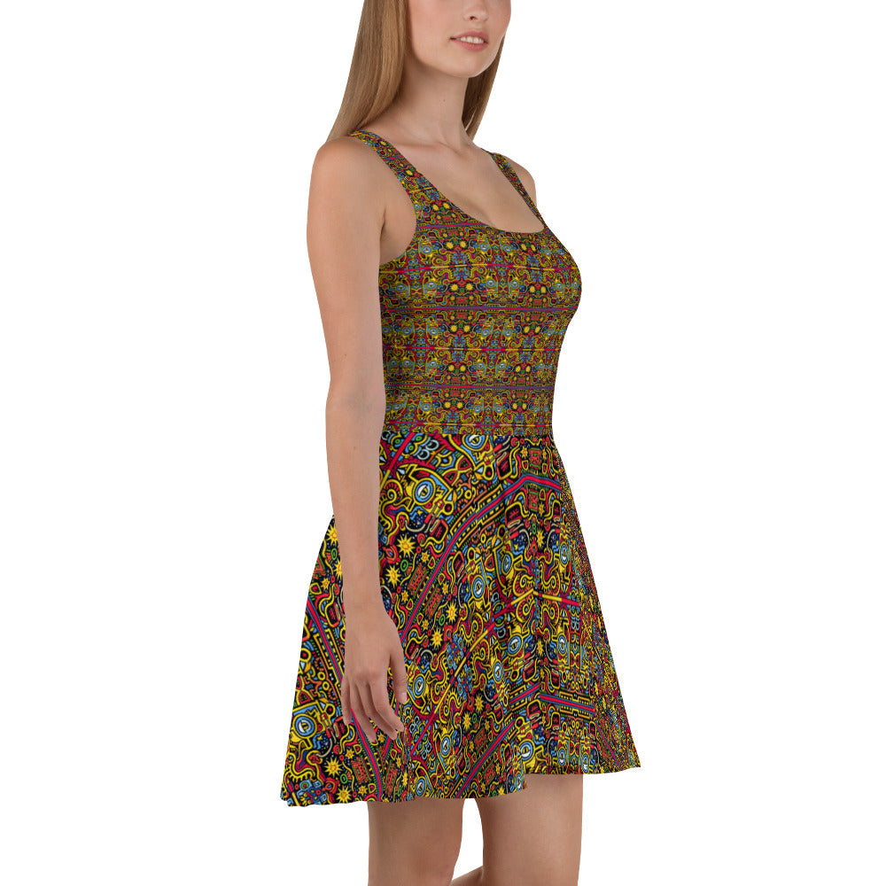 DMV 0805 Psy Artsy Skater Dress