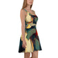 DMV 1671 Abstract Art Skater Dress