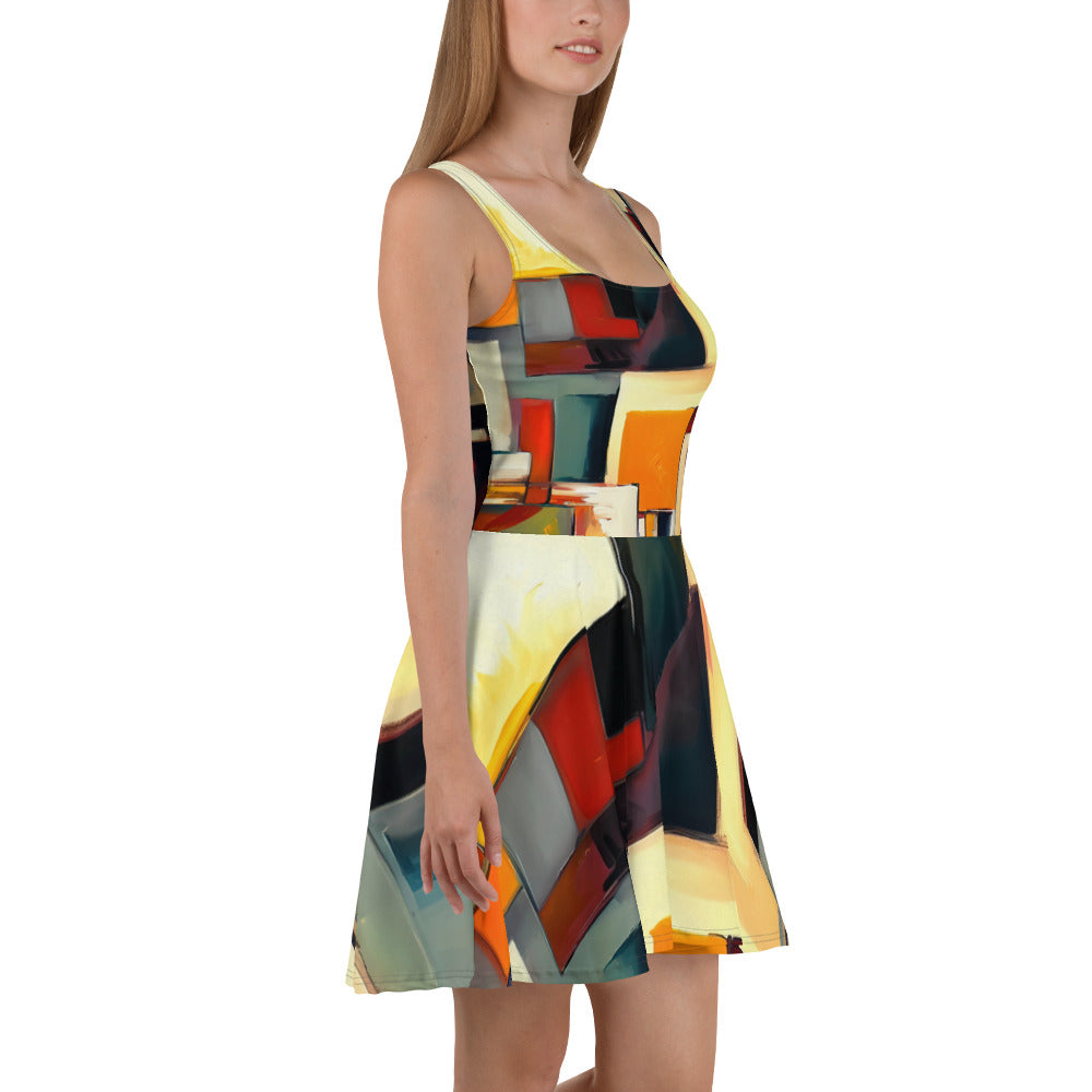 DMV 1883 Abstract Art Skater Dress