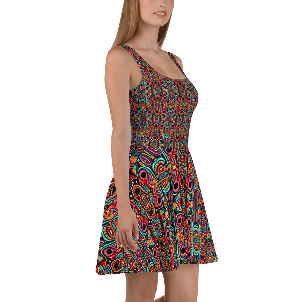 DMV 0637 Psy Artsy Skater Dress