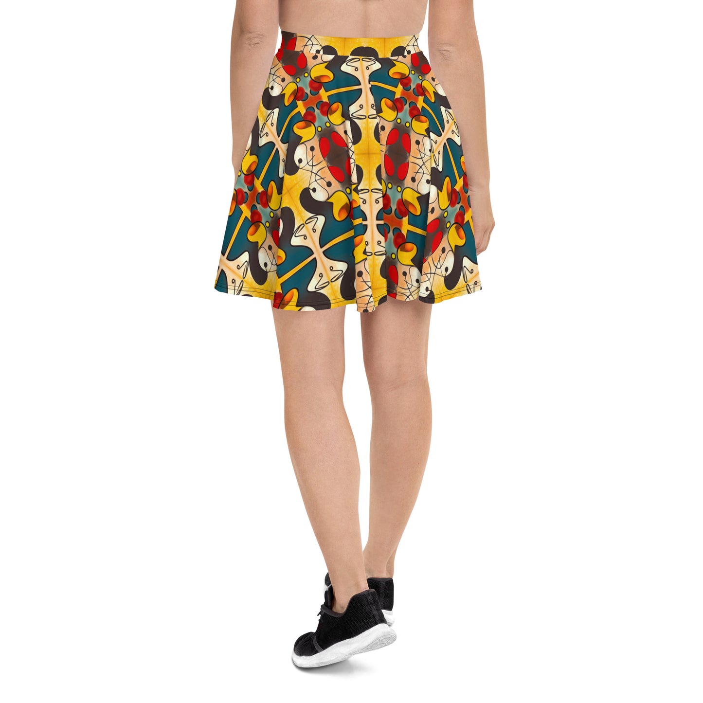 DMV 0281 Vintage Artsy Skater Skirt