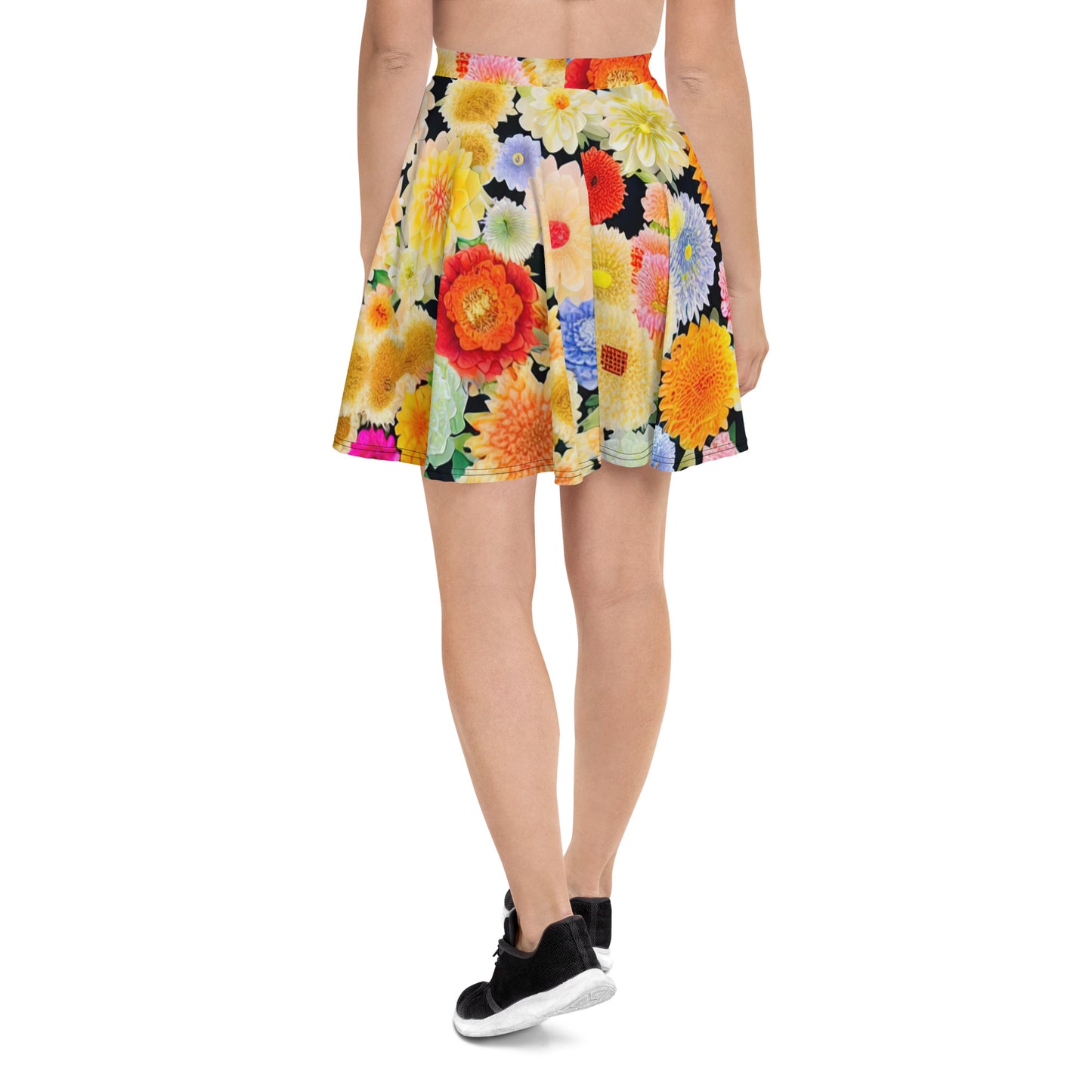 DMV 0004 Floral Skater Skirt