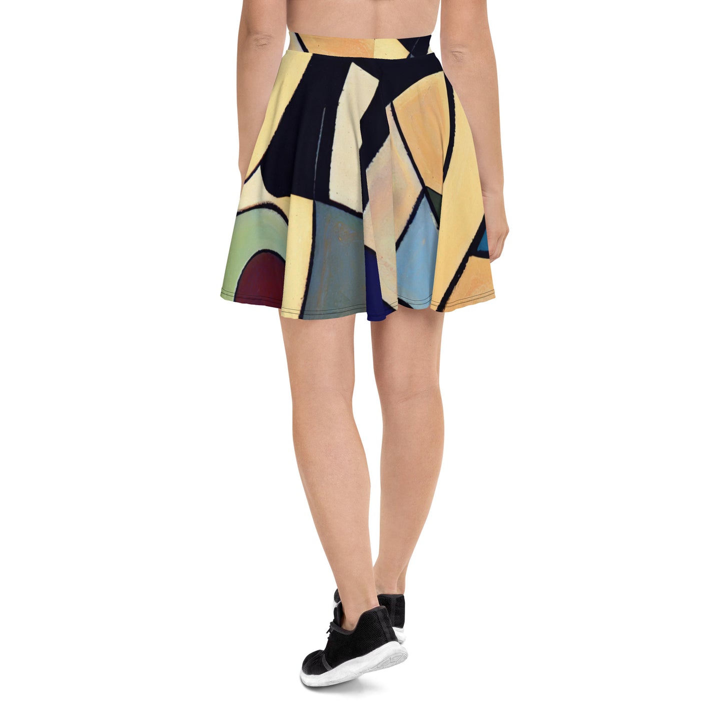 DMV 0234 Abstract Art Skater Skirt