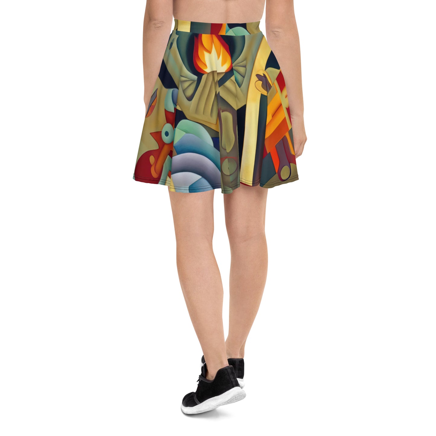 DMV 0237 Retro Art Skater Skirt