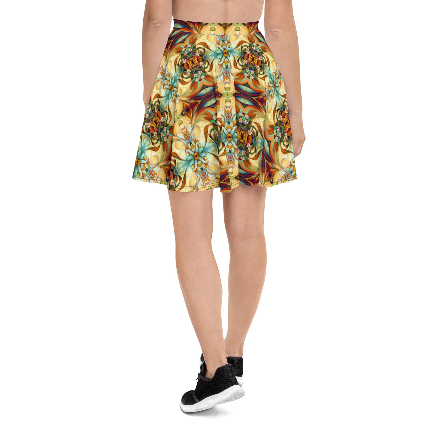 DMV 0123 Chic Boho Skater Skirt