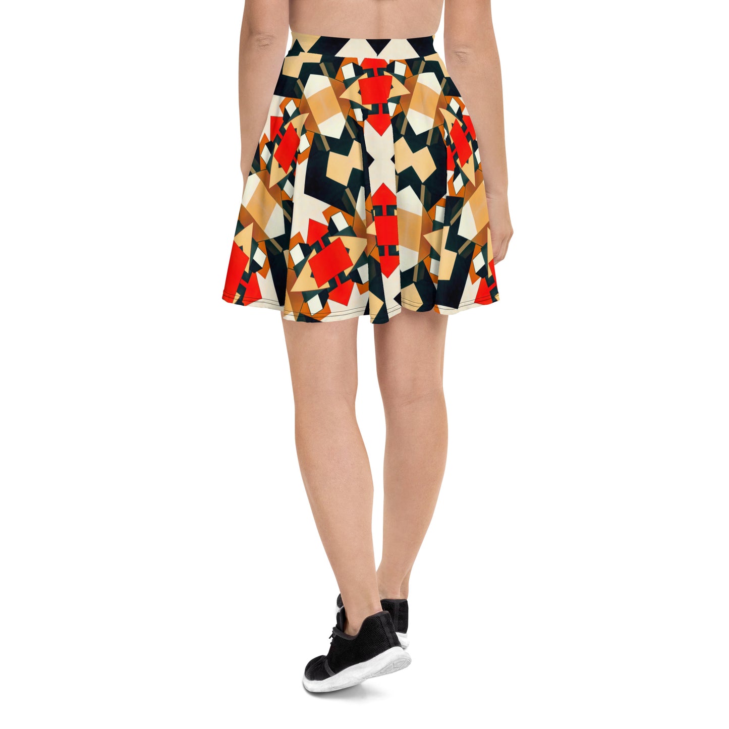 DMV 0138 Geo Boho Skater Skirt