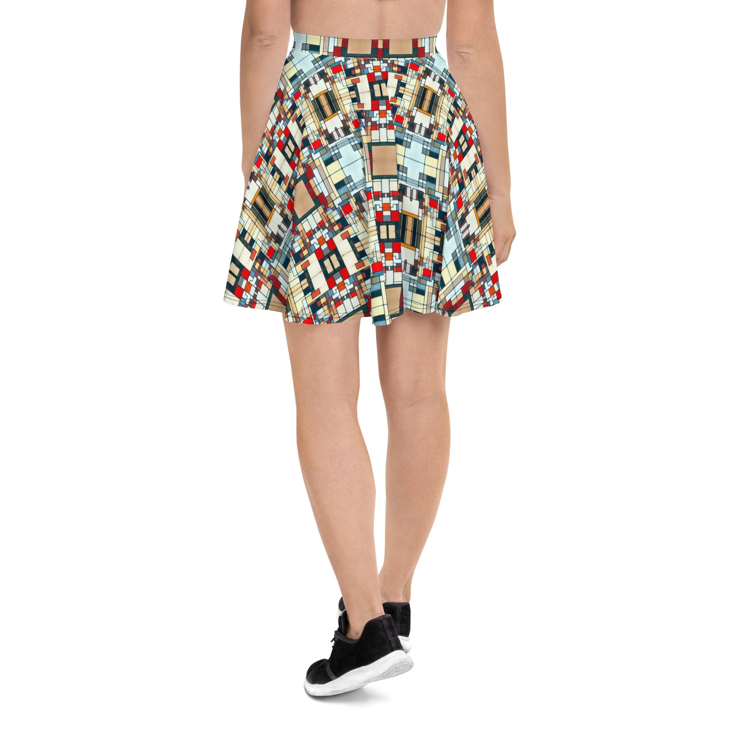 DMV 0184 Geo Boho Skater Skirt