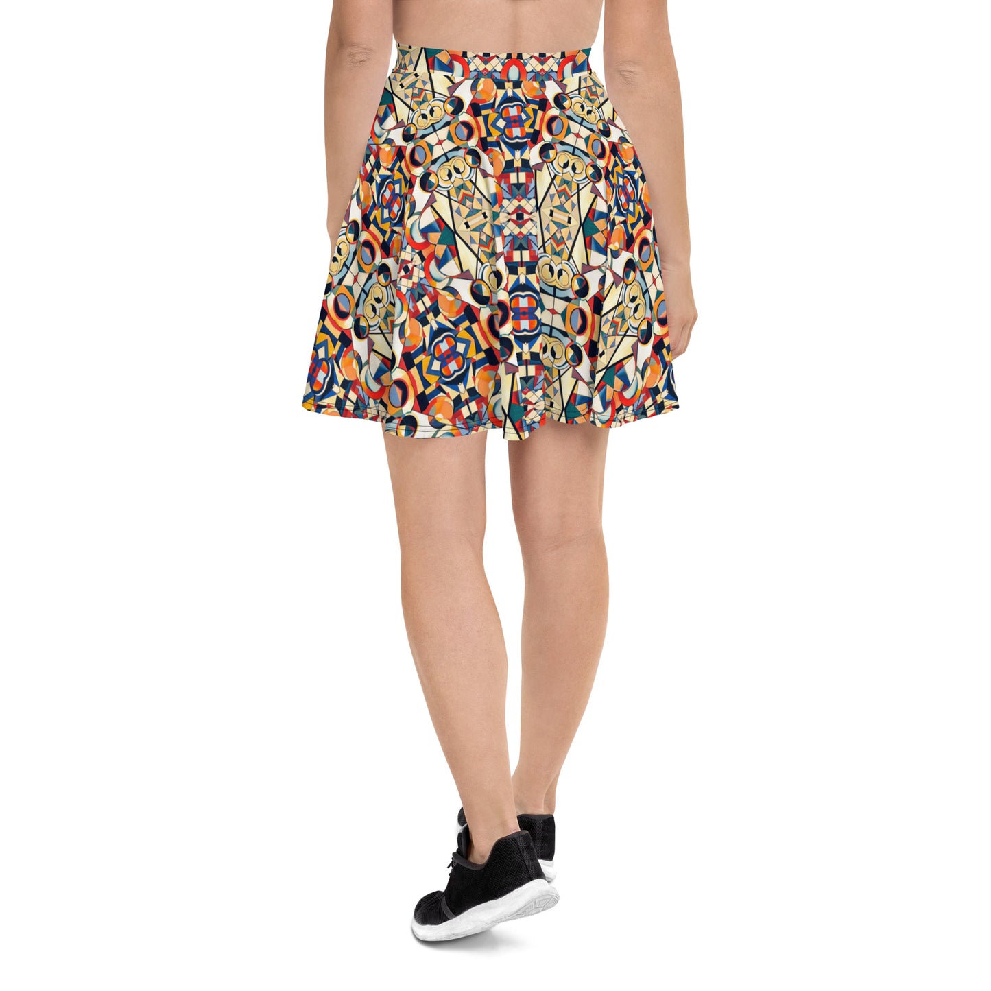 DMV 0157 Geo Boho Skater Skirt