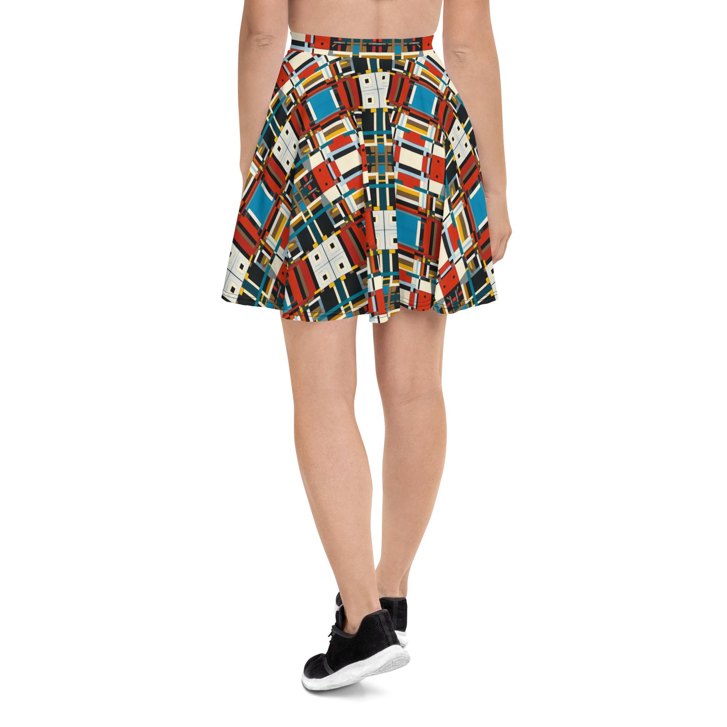 DMV 0410 Geo Boho Skater Skirt