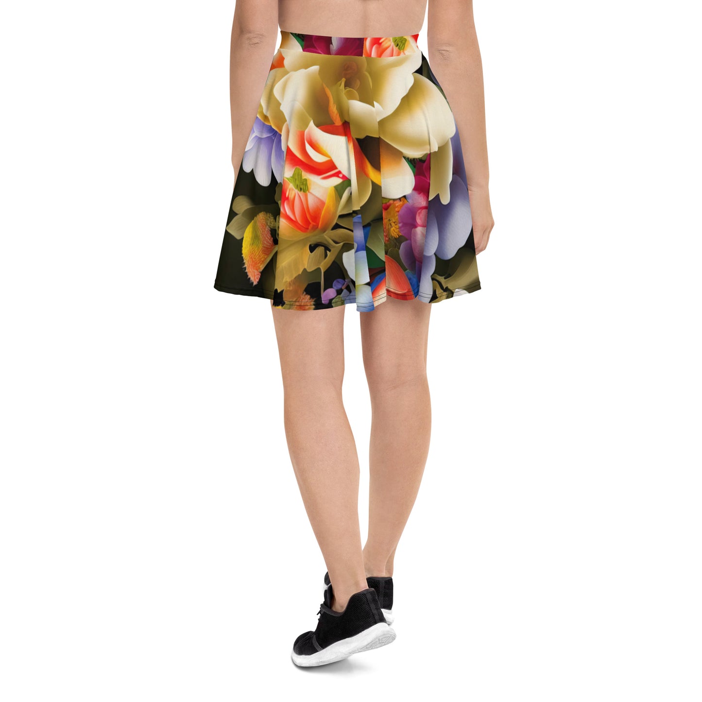 DMV 0268 Floral Skater Skirt