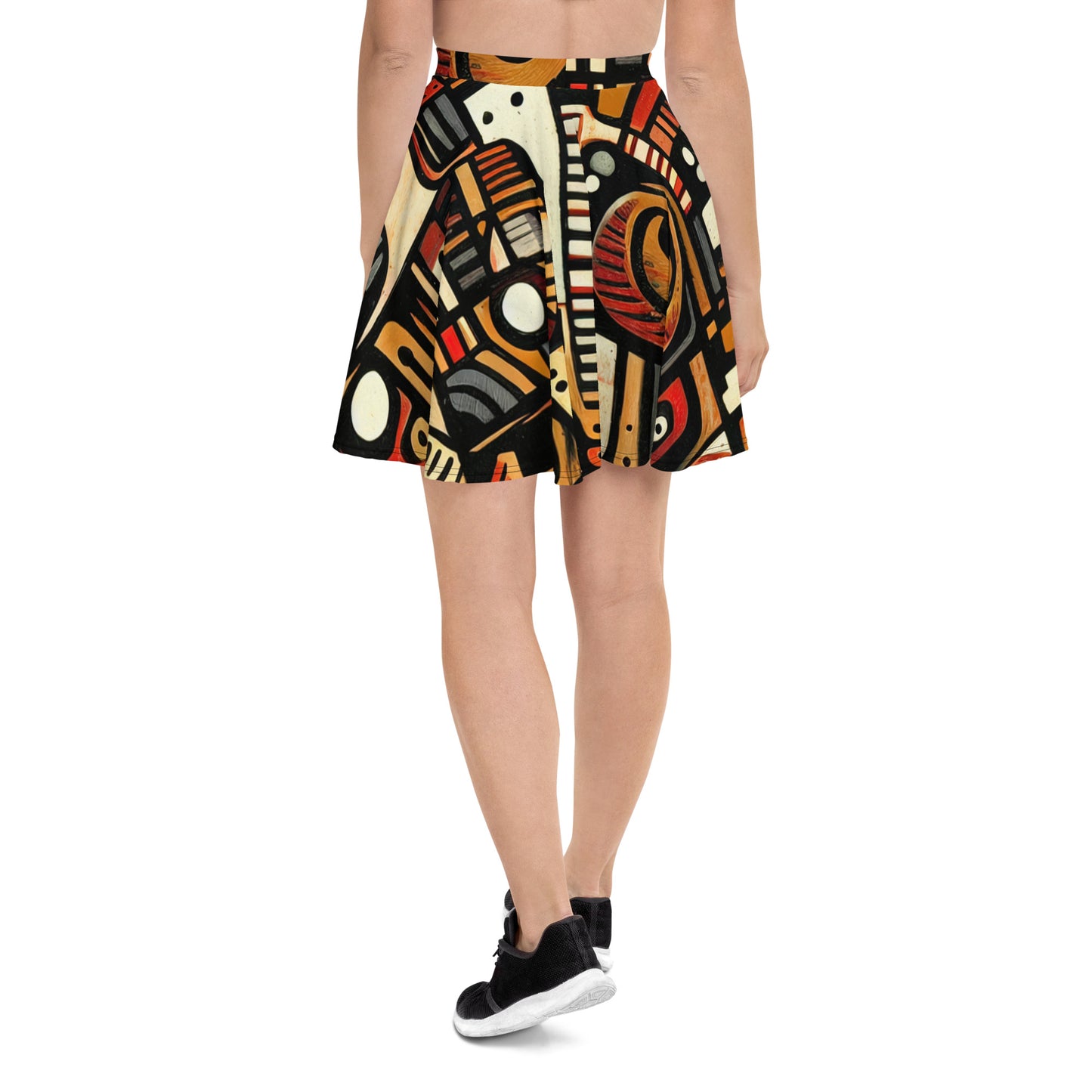 DMV 0505 Retro Art Skater Skirt