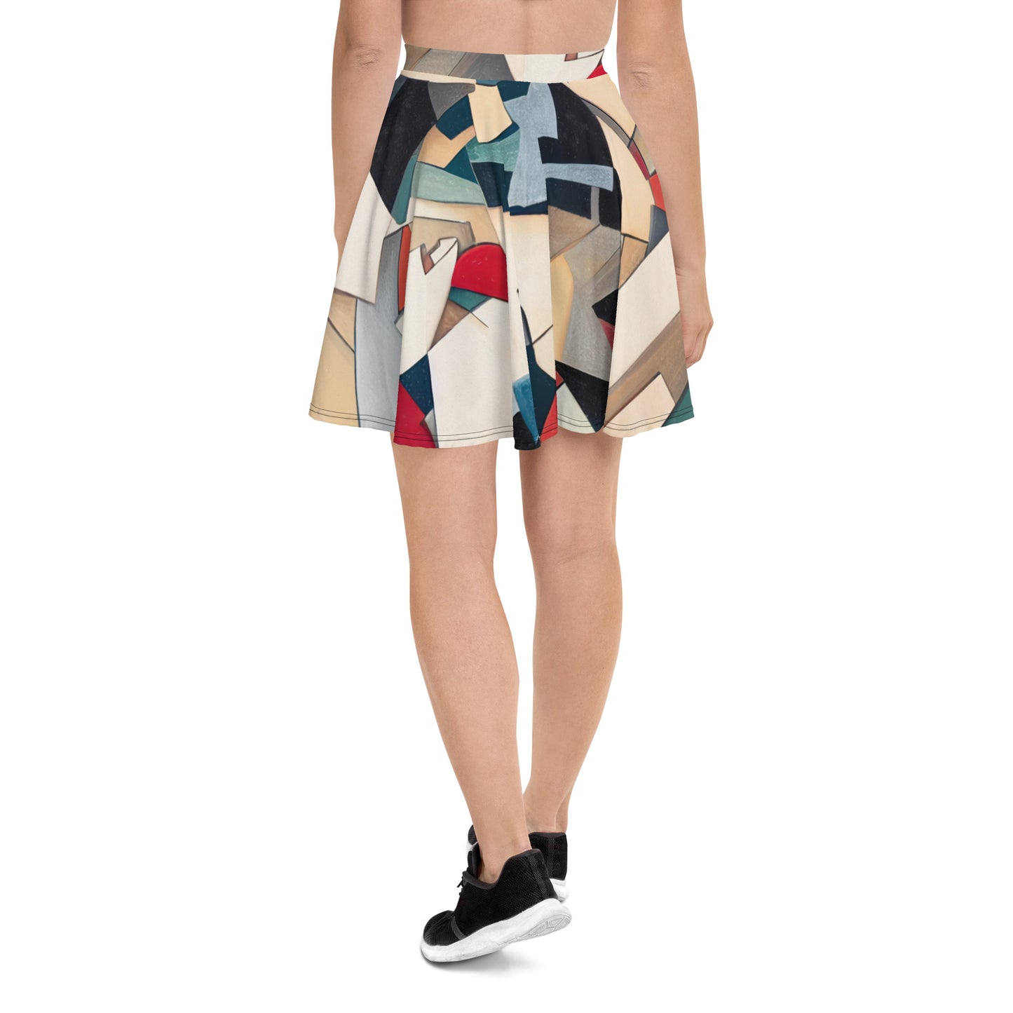 DMV 0508 Abstract Art Skater Skirt