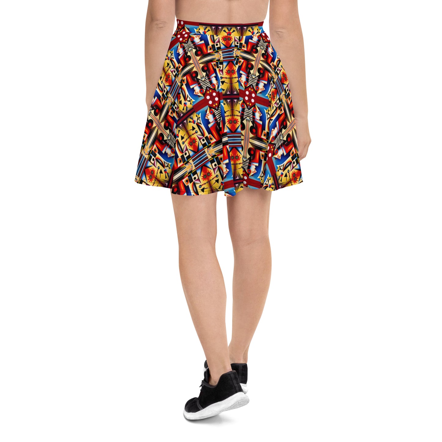 DMV 0623 Chic Boho Skater Skirt