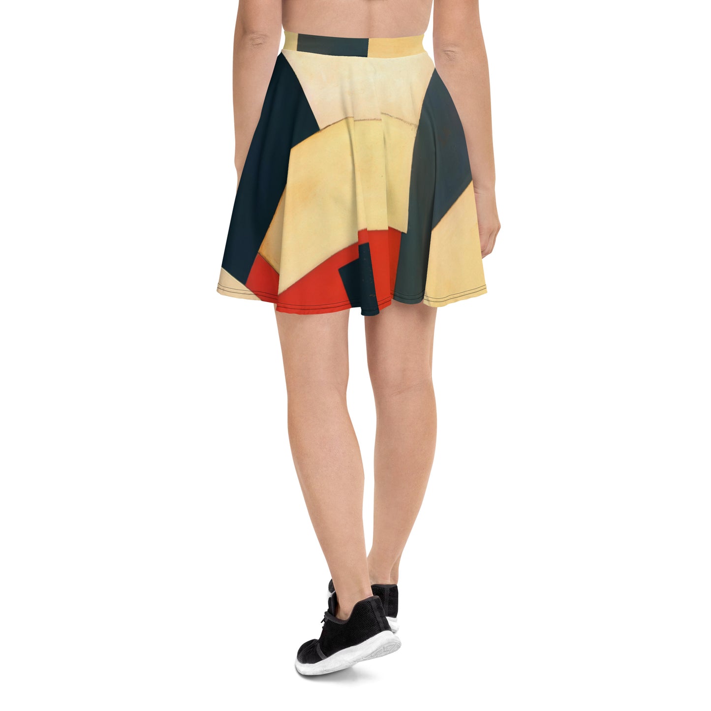 DMV 0313 Abstract Art Skater Skirt