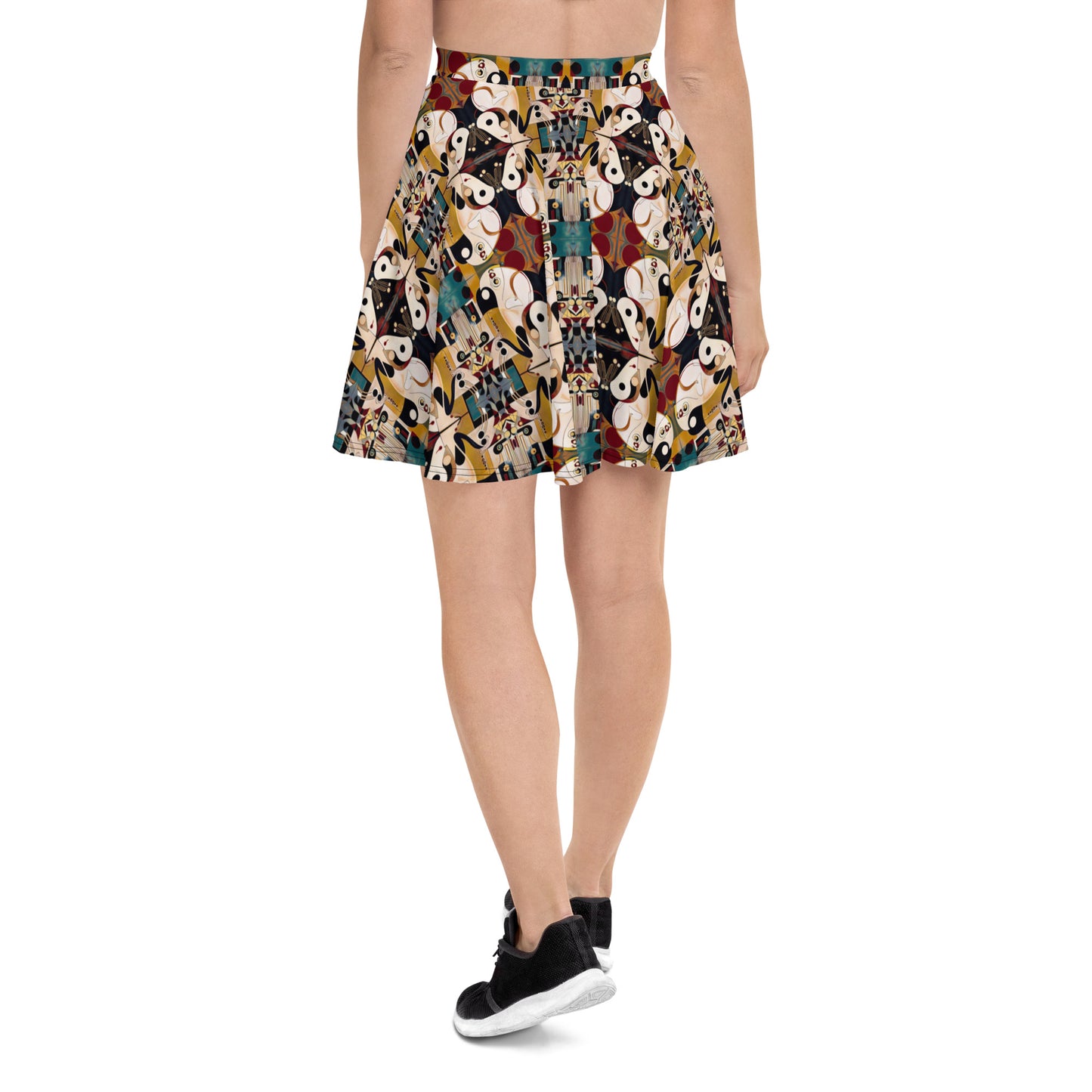 DMV 0335 Chic Boho Skater Skirt